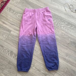 Champion Ombré Pink and Purple Sweatpants